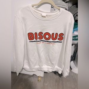 H&M Bisous Sweatshirt with Motif